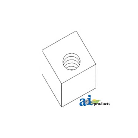 A & I Products Block, Drawbar Stop 3" x5" x1" A-108507C1